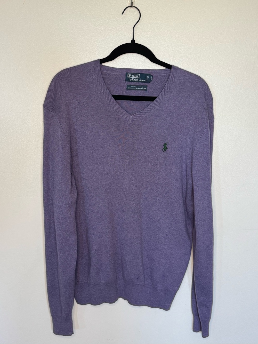 Polo by Ralph Lauren Purple V-Neck Sweater